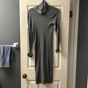 express long sleeve turtleneck dress